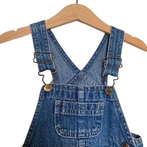 Arizona Original Jeans Toddler Baby 12 Months Bib Overalls Blue Denim Farmer Kid - Picture 5 of 9